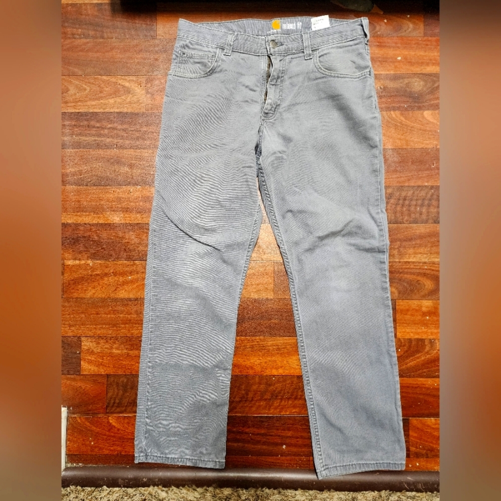 Carhartt Relaxed Fit Carpenter Cut 31x30 Grey Mens